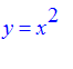 y = x^2