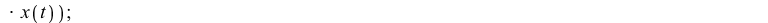 DE4 := diff(x(t), t) = `*`(x(t), `*`(`+`(1, `-`(x(t)), `-`(y(t))))), diff(y(t), t) = `*`(y(t), `*`(`+`(.75, `-`(y(t)), `-`(`*`(.5, `*`(x(t))))))); 1